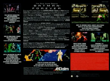 Batman Forever (Europe) box cover back